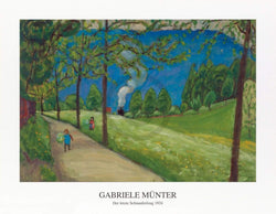 Affiche Art Gabriele Münter - Der letzte Schnauferlzug 1924 90x70cm
