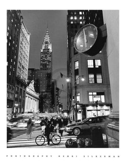 Affiche Art Henri Silberman - Chrysler Clock 60x80cm