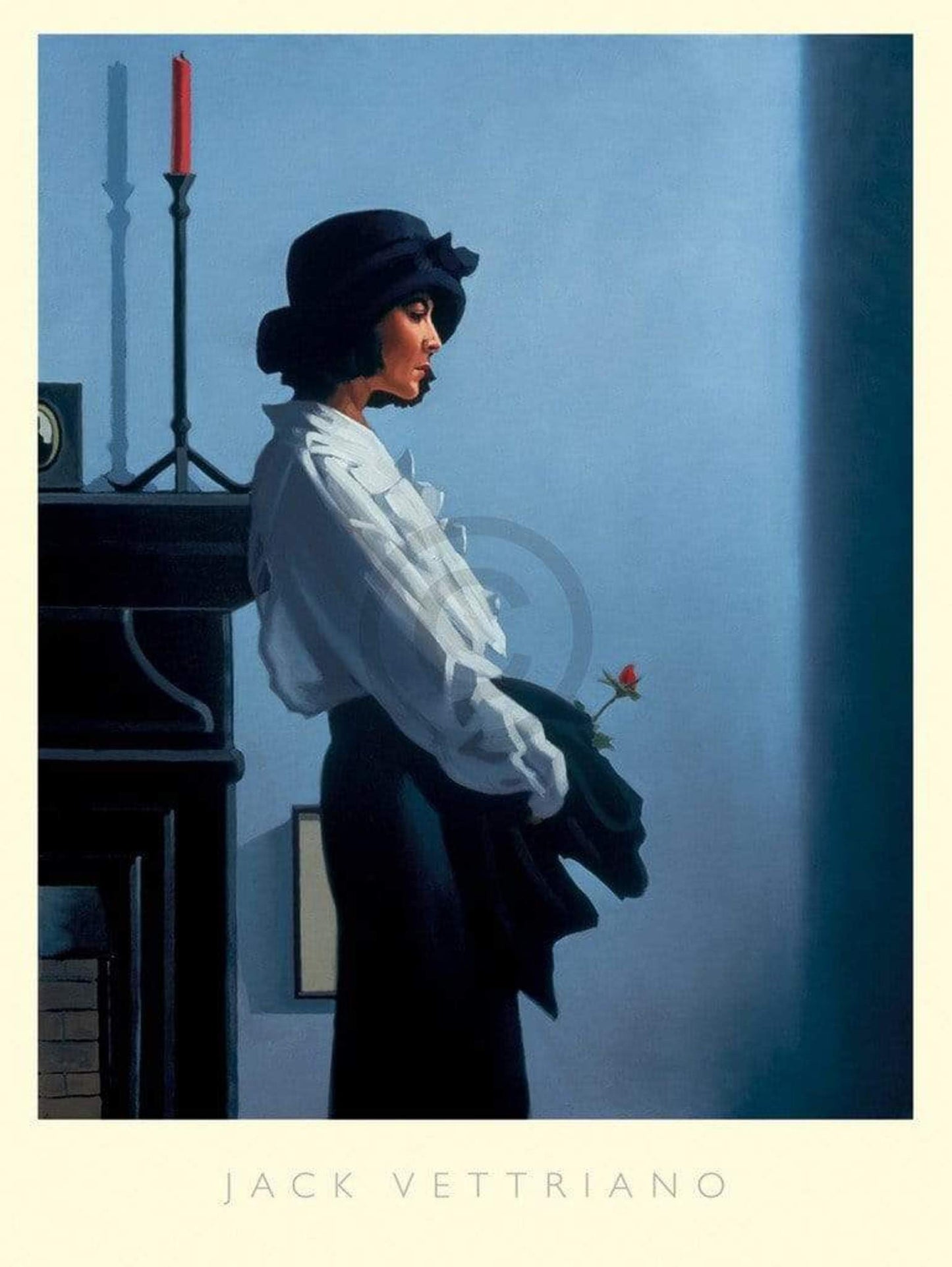 Affiche Art Jack Vettriano - Valentine Rose 60x80cm