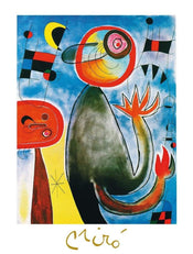 Affiche Art Joan Miro - Les echelles en roue 60x80cm