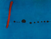 Affiche Art Joan Miro - Blue II, 4-3-61 80x60cm