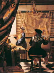 Affiche Art Johannes Vermeer - Die Malkunst 60x80cm