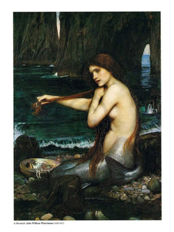 Affiche Art John William Waterhouse - A Mermaid 60x80cm