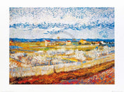 Affiche Art Vincent Van Gogh - Pesco in fiore 80x60cm