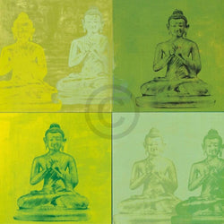 Affiche Art Hedy Klineman - Temple I 61x61cm