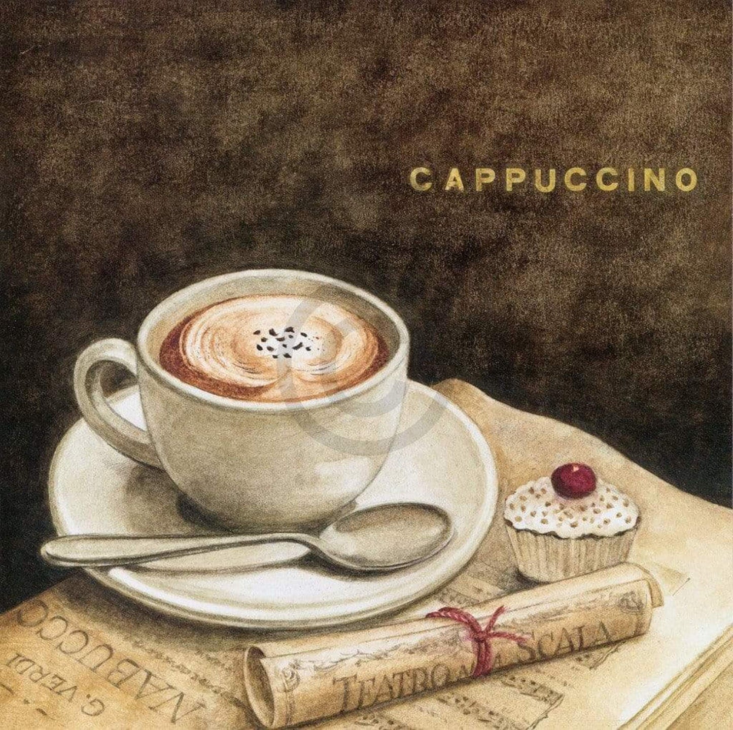 Affiche Art Mepas G.P. - Cappuccino 40x40cm