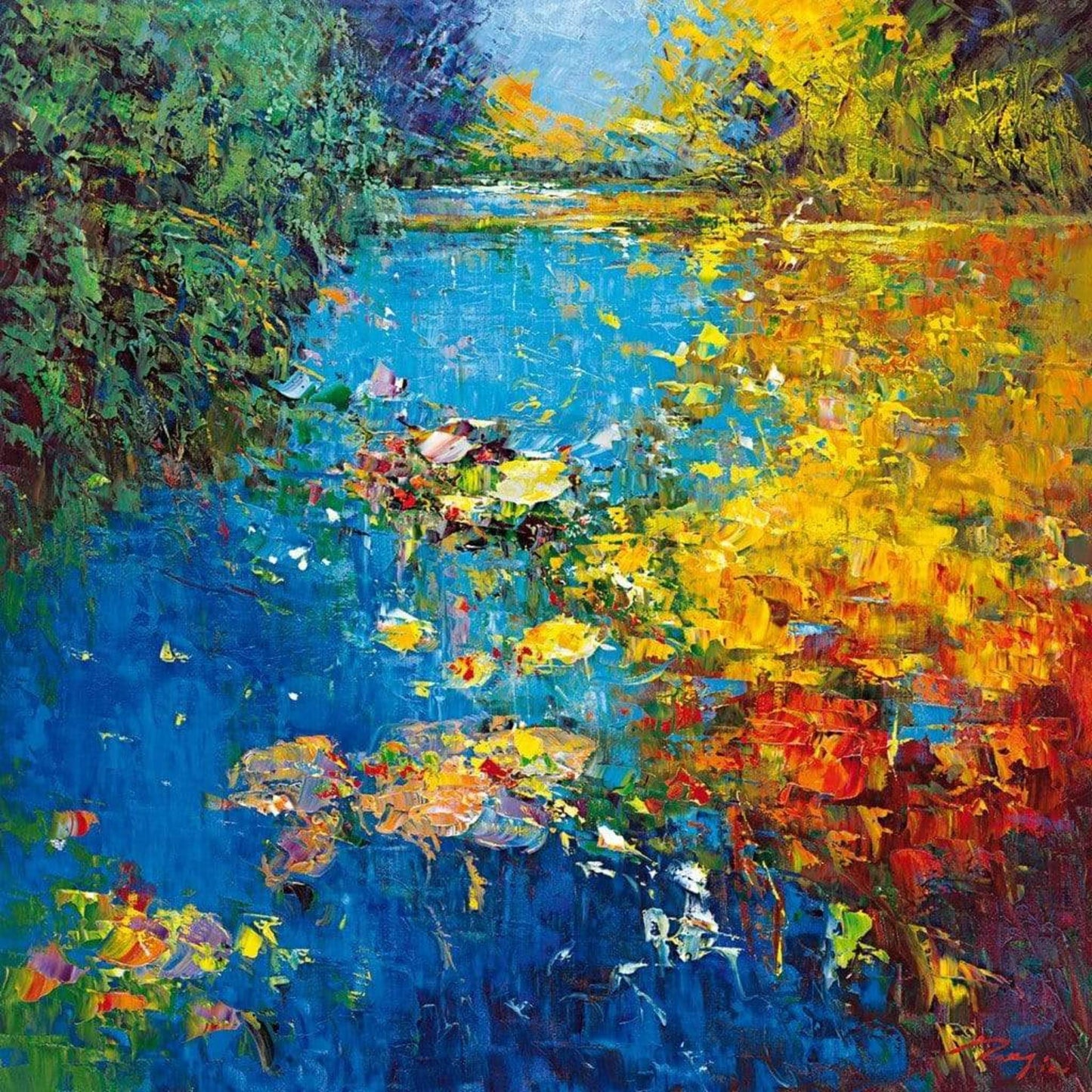 Affiche Art Madjid - Idyll I 98x98cm