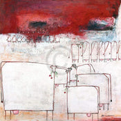 Affiche Art Marianne Kindt - Lunch 70x70cm