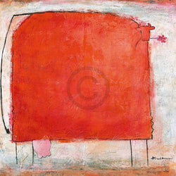 Affiche Art Marianne Kindt - Kuh Muh-Muh 70x70cm