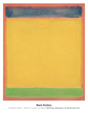 Affiche Art Mark Rothko - Untitled Blue, Yellow, Green, Red 71x91cm