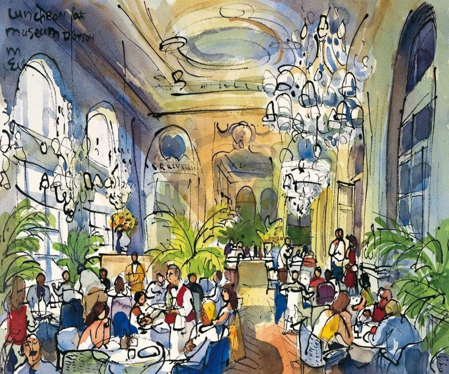 Affiche Art Michael Leu - Luncheon, Musée d'Orsay 60x50cm