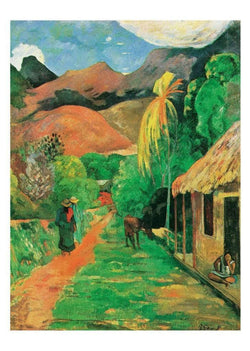 Affiche Art Paul Gauguin - Chemin a papeete 50x70cm