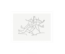 Affiche Art Paul Klee - Animaux en Fuite 60x50cm