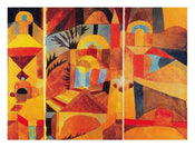 Affiche Art Paul Klee - Il giardino del tempio 80x60cm