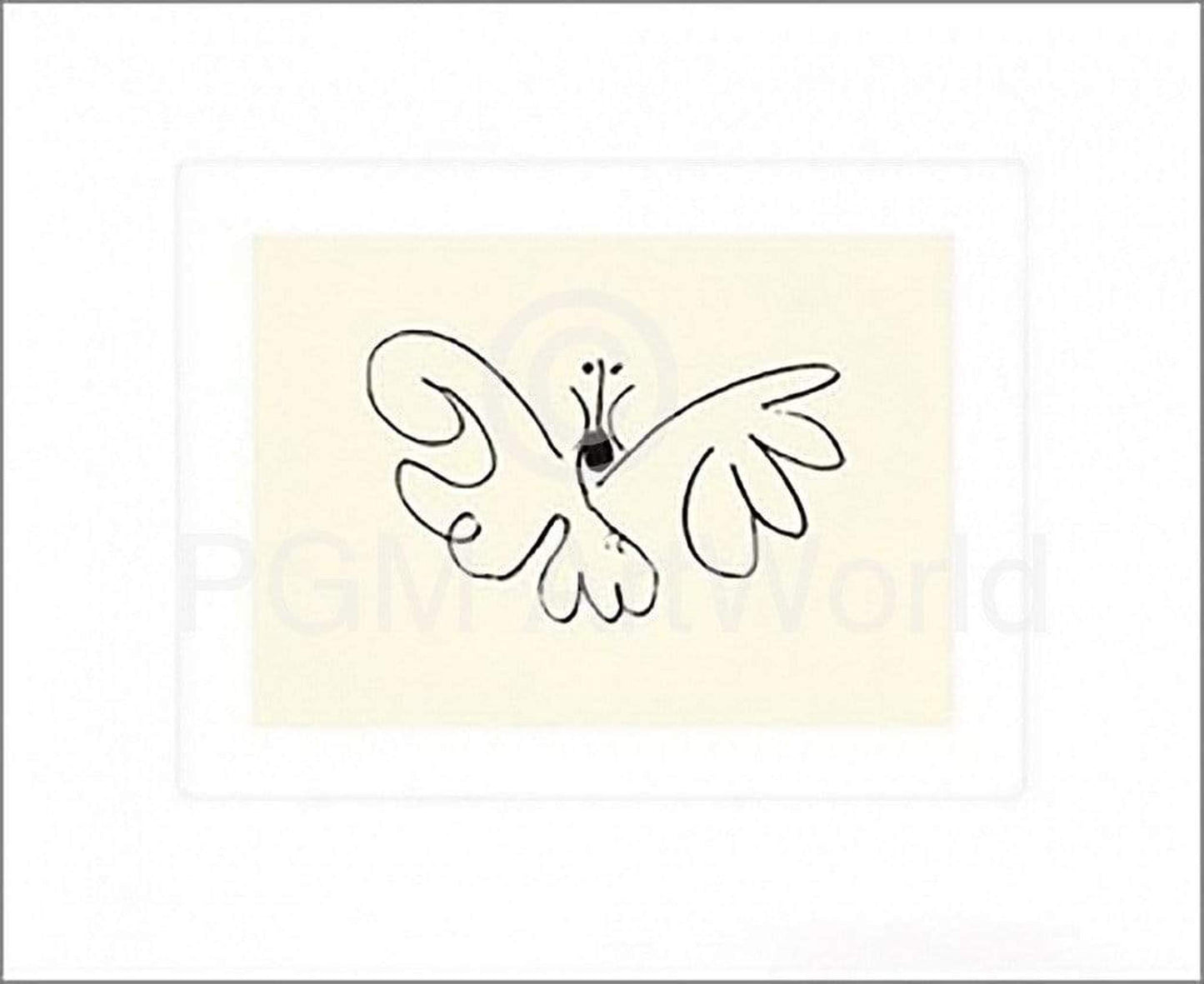 Affiche Art Pablo Picasso - Le Papillon 50x60cm