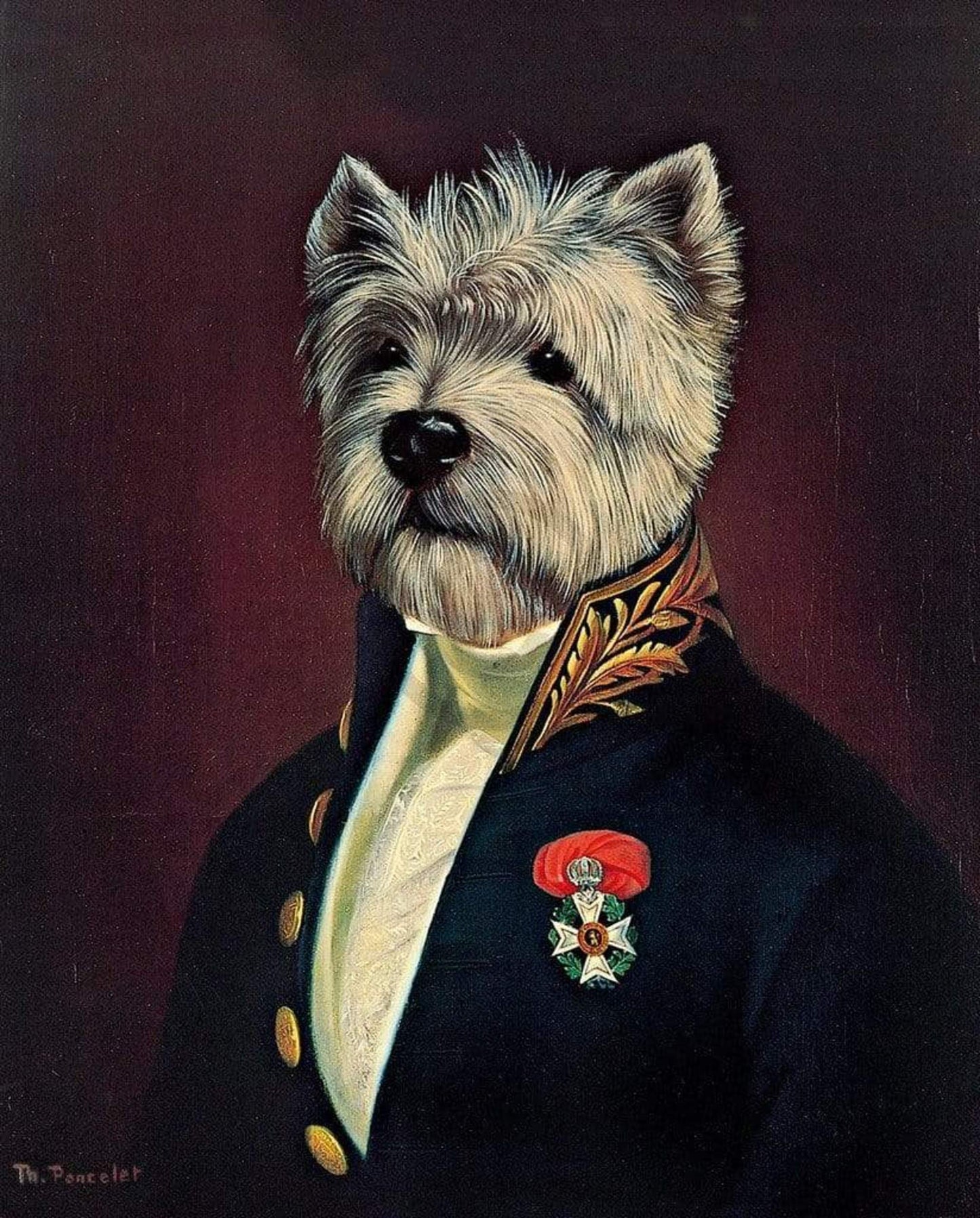 Affiche Art Thierry Poncelet - The Officer's Mess 27,9x35,5 cm