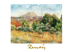 Affiche Art Auguste Renoir - Il mont Sainte-Victoire 70x50cm