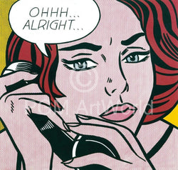 Affiche Art Roy Lichtenstein - Oh Alright 35.5x28cm