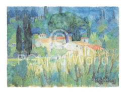 Affiche Art Ralf Westphal - Mittagshitze in der Toscana 80x60cm
