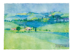Affiche Art Ralf Westphal - Abbazia di Monte Oliveto, Toskana 80x60cm