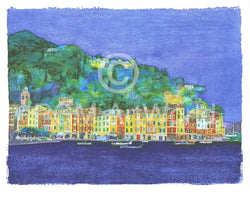Affiche Art Ralf Westphal - Portofino / Ligurien 90x70cm
