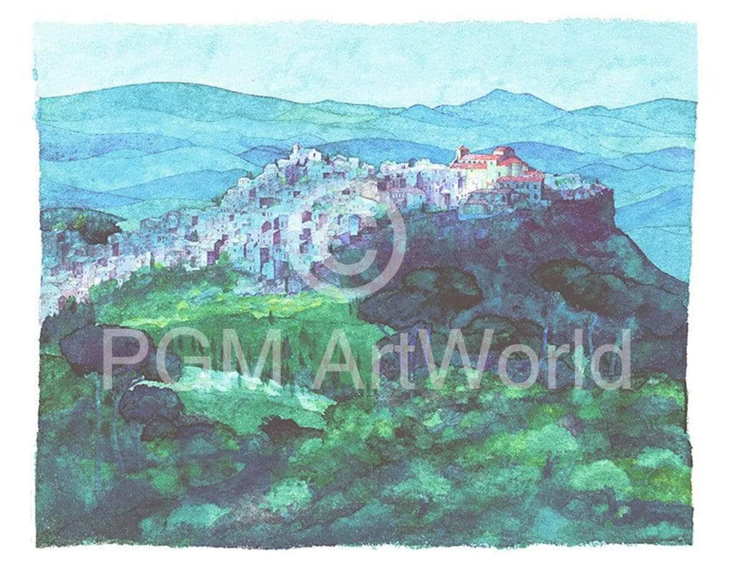 Affiche Art Ralf Westphal - Sizilien 90x70cm