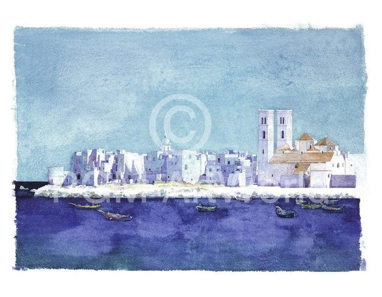 Affiche Art Ralf Westphal - Molfetta, Apulien 90x70cm