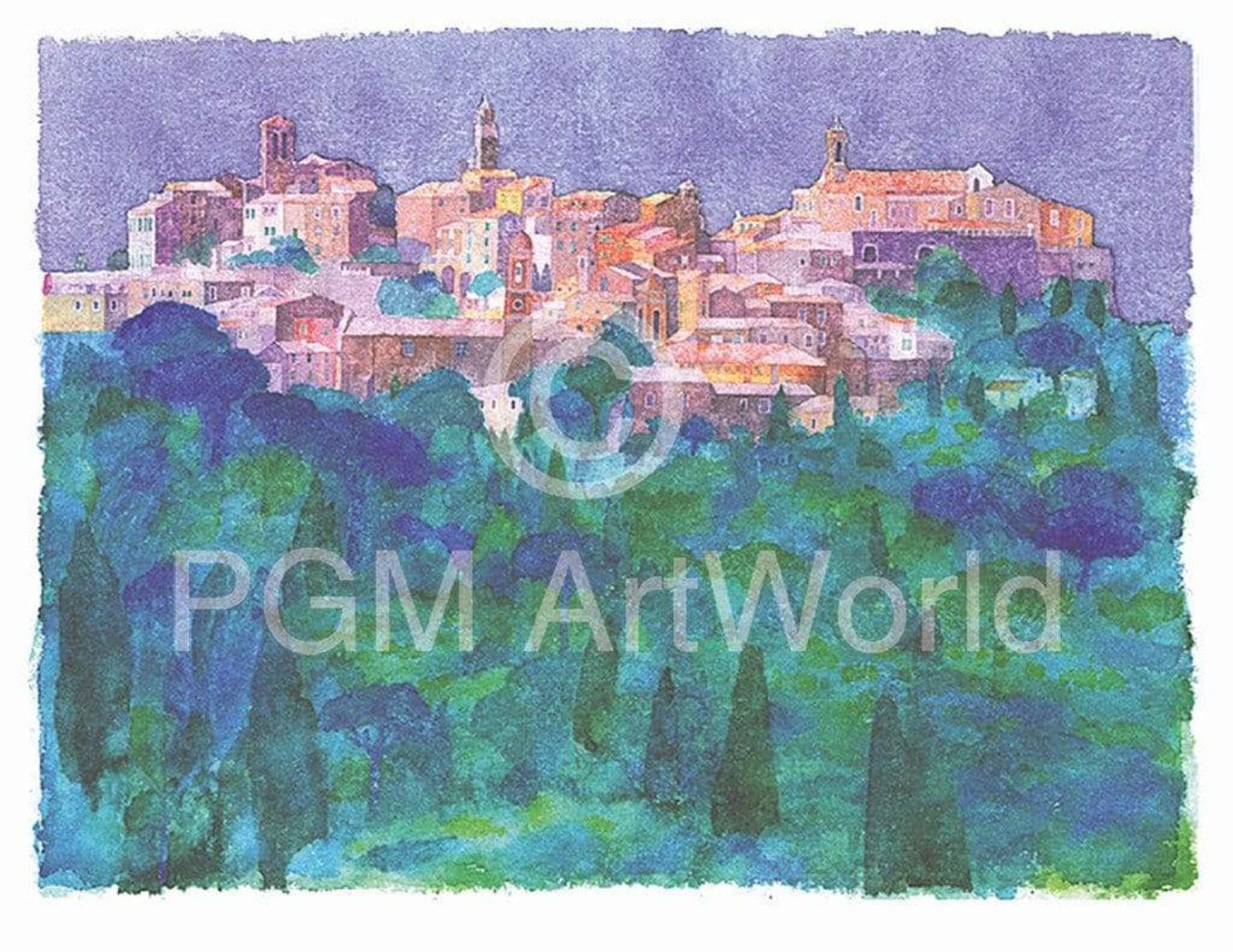 Affiche Art Ralf Westphal - Montepulciano / Toskana 90x70cm