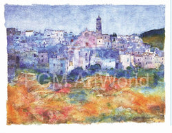 Affiche Art Ralf Westphal - Miglionico / Basilicata 100x70cm