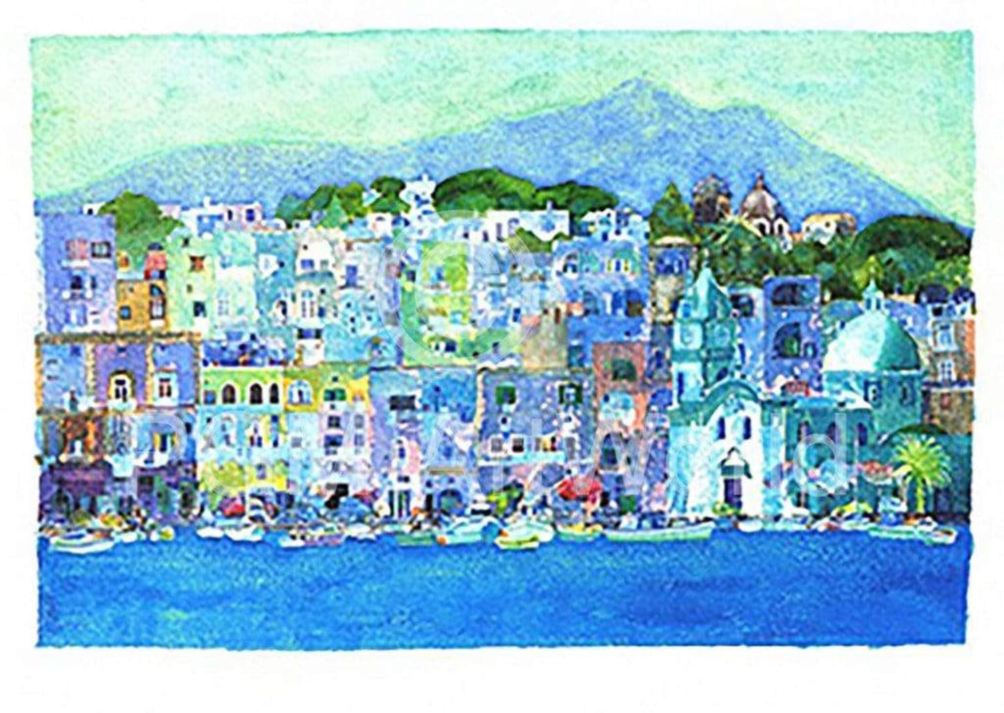 Affiche Art Ralf Westphal - Procida / Kampanien 100x70cm