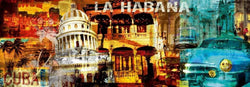 Affiche Art Saskia Porkay - La Habana 100x35cm