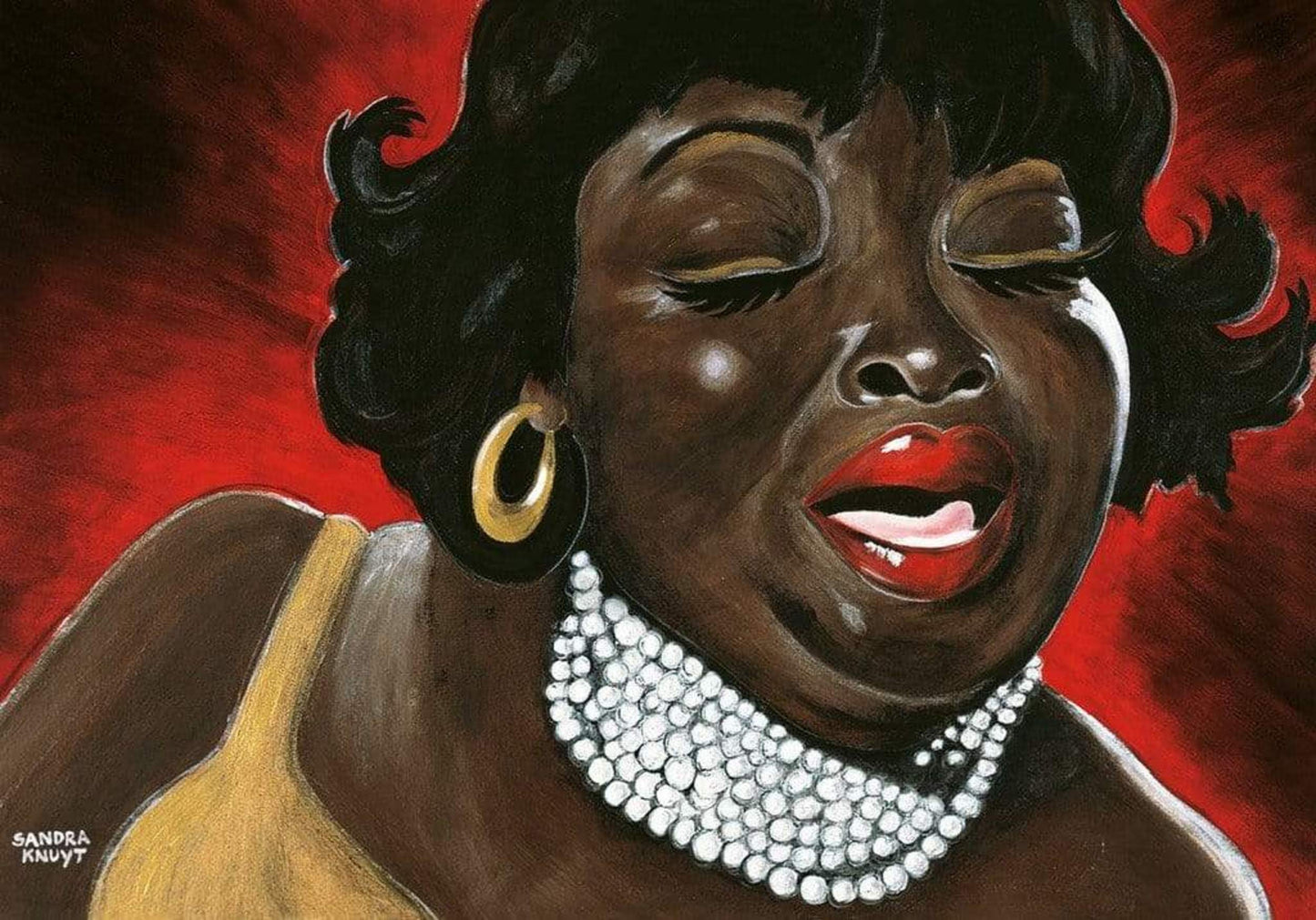 Affiche Art Sandra Knuyt - Mama's Blues 100x70cm
