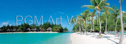 Affiche Art Shutterstock - Beautiful beach on Bora Bora 95x33cm