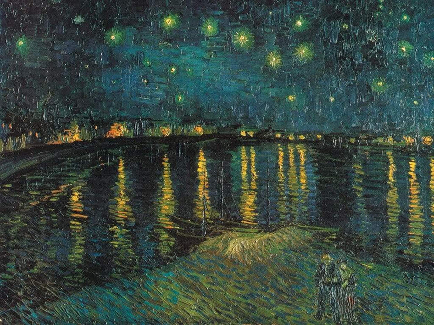 Affiche Art Vincent Van Gogh - Notte stellata 80x60cm