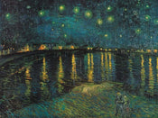 Affiche Art Vincent Van Gogh - Notte stellata 80x60cm
