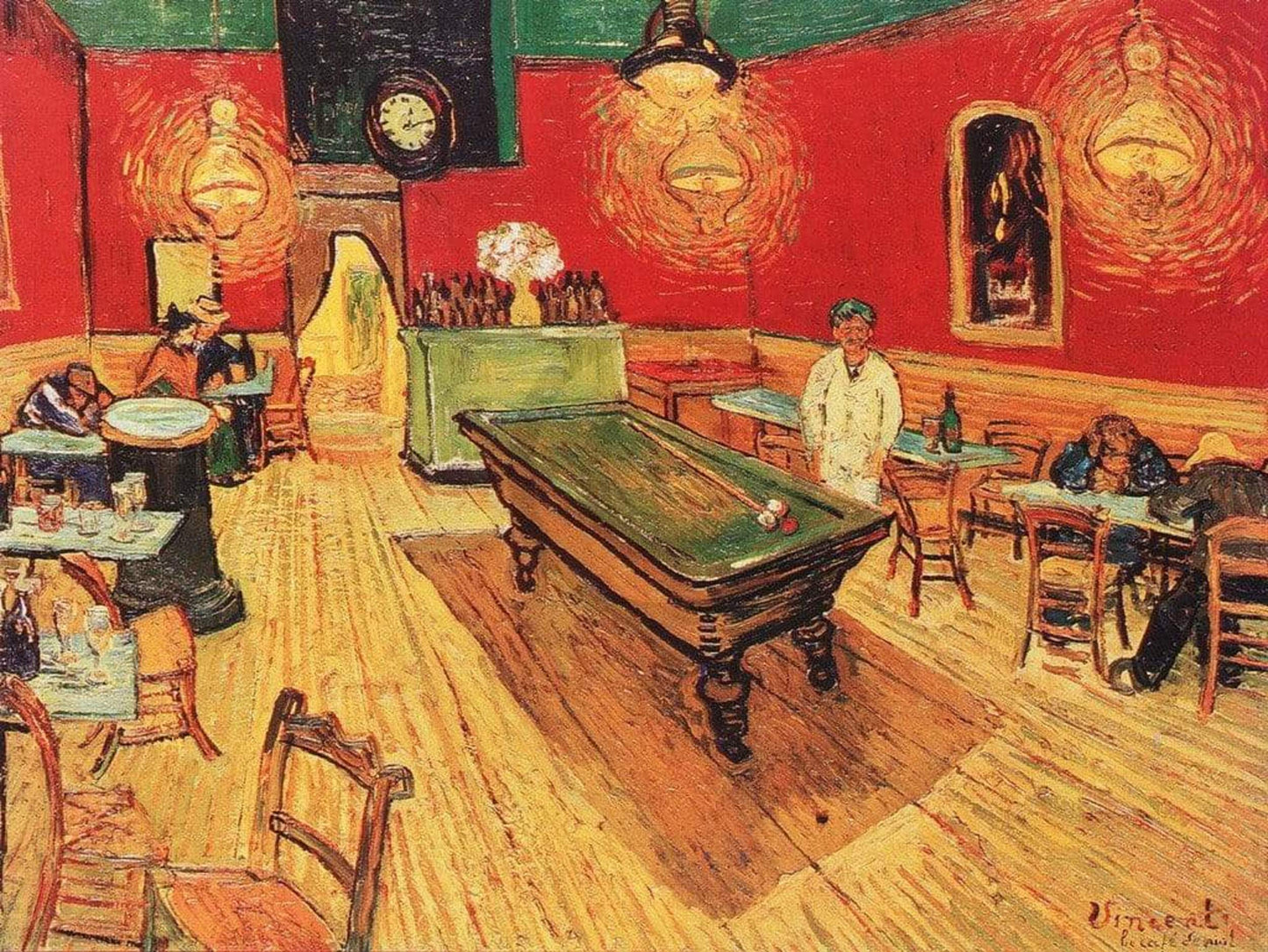 Affiche Art Vincent Van Gogh - Caffe di notte 80x60cm