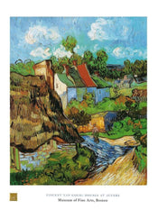 Affiche Art Vincent Van Gogh - Houses at Auvers 60x80cm
