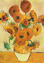 Affiche Art Vincent Van Gogh - Vaso di girasoli 70x100cm