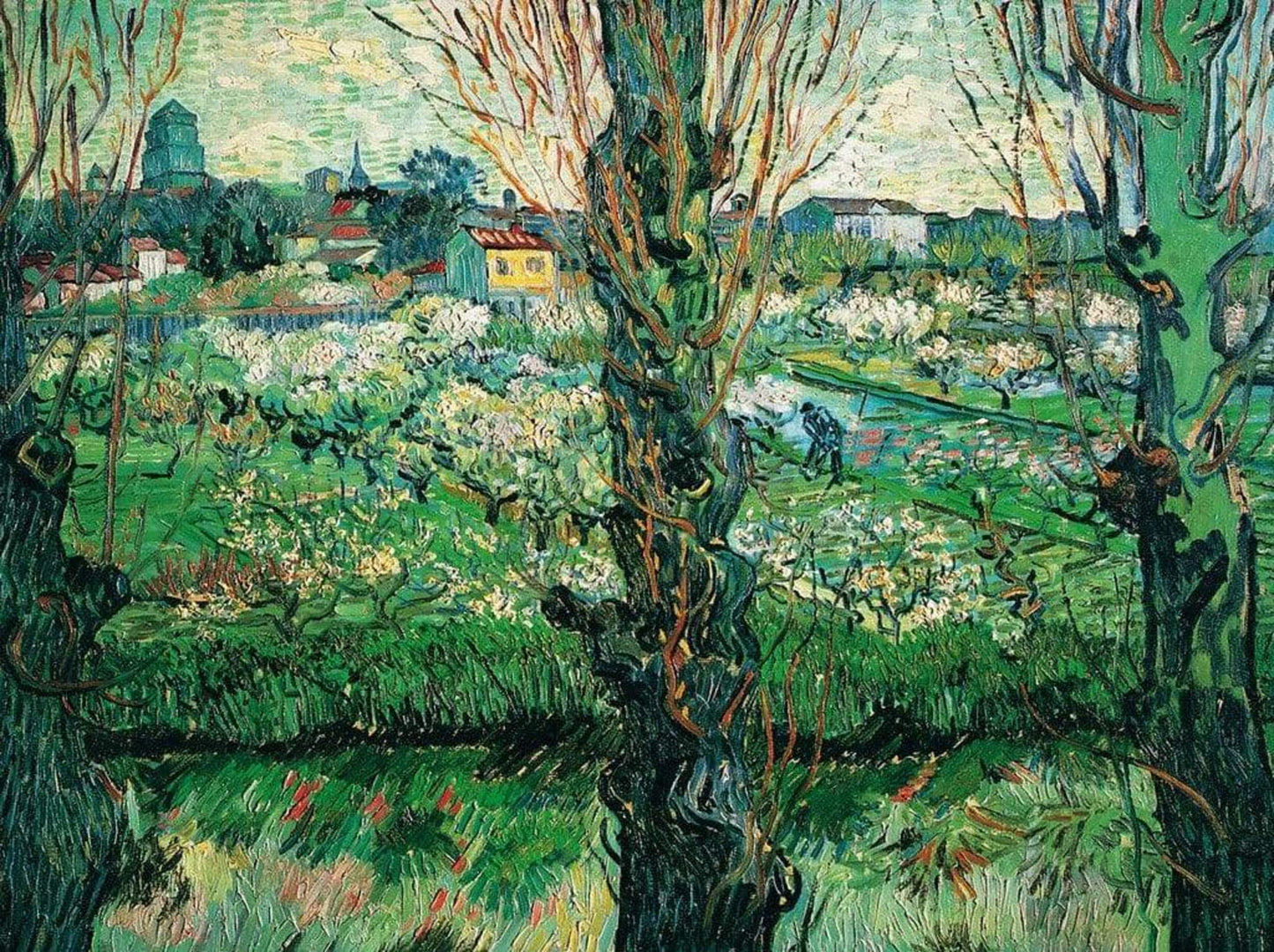 Affiche Art Vincent Van Gogh - Blick auf Arles 80x60cm