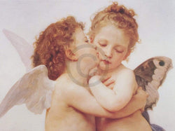 Affiche Art William Bouguereau - The first Kiss 80x60cm