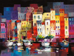 Affiche Art Willem Haenraets - Seaport Town I 80x60cm