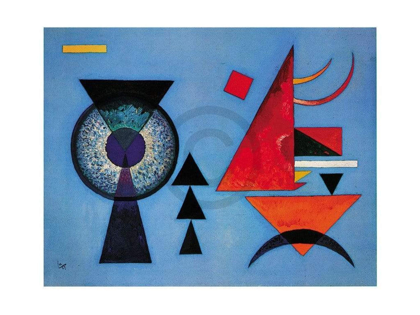 Affiche Art Wassily Kandinsky - Weiches Hart 80x60cm