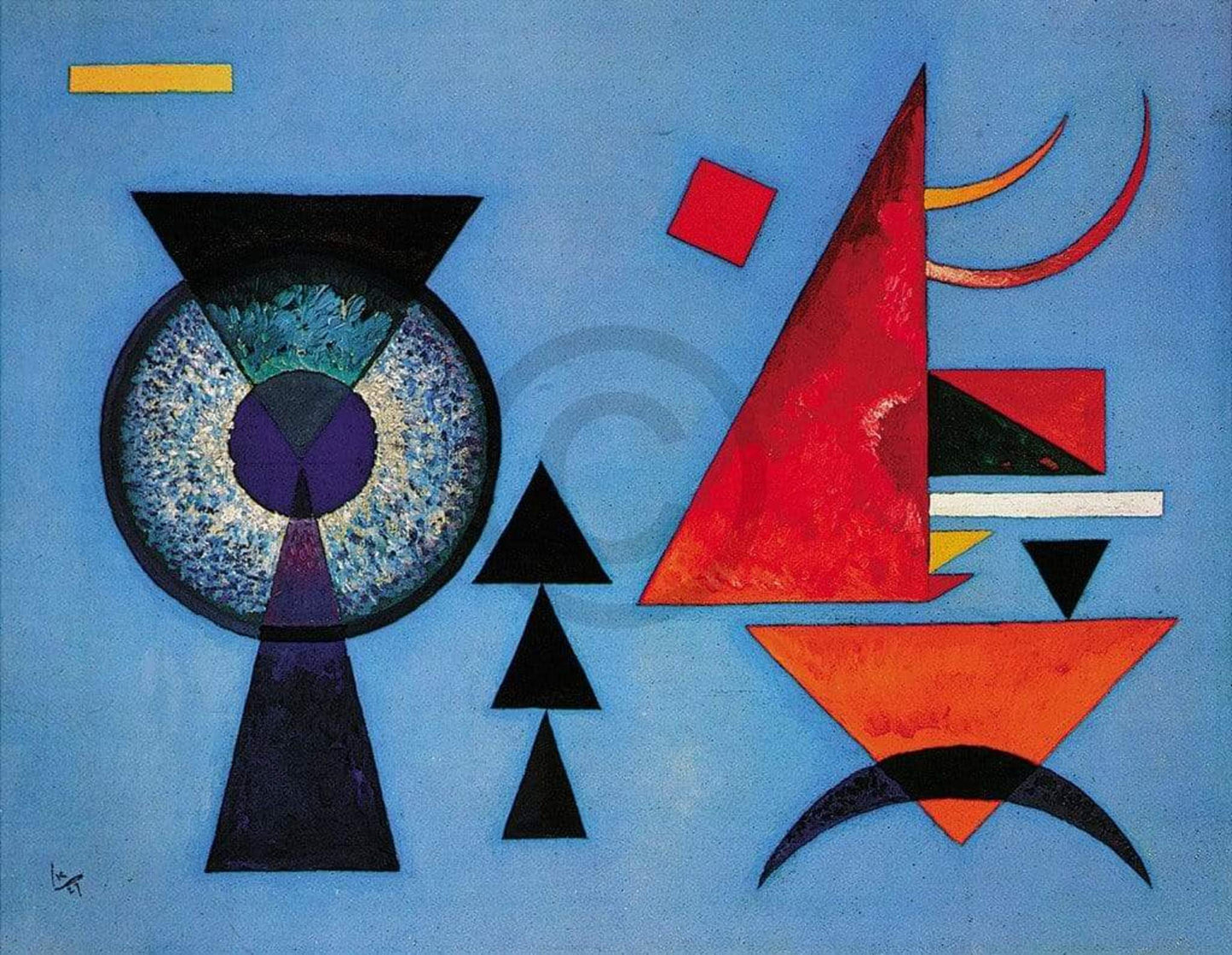Affiche Art Wassily Kandinsky - Weiches Hart 100x70cm