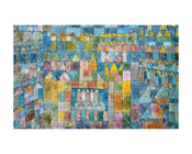 Affiche Art Paul Klee - Tempelviertel von Pert, 1928 50x40cm