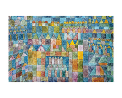 Affiche Art Paul Klee - Tempelviertel von Pert, 1928 50x40cm