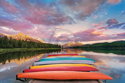 Affiche Art Hu Yiming - Kayaks 91x61cm