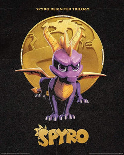 Poster Spyro Golden Dragon 40x50cm