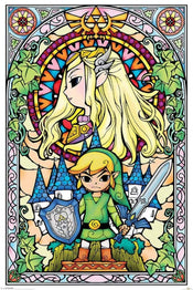 Poster The Legend of Zelda Stained Glass 61x91,5cm