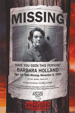 Poster Stranger Things Missing Barb 61x91,5cm