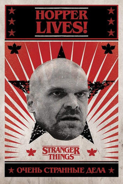 Poster Stranger Things Hopper Lives 61x91,5cm